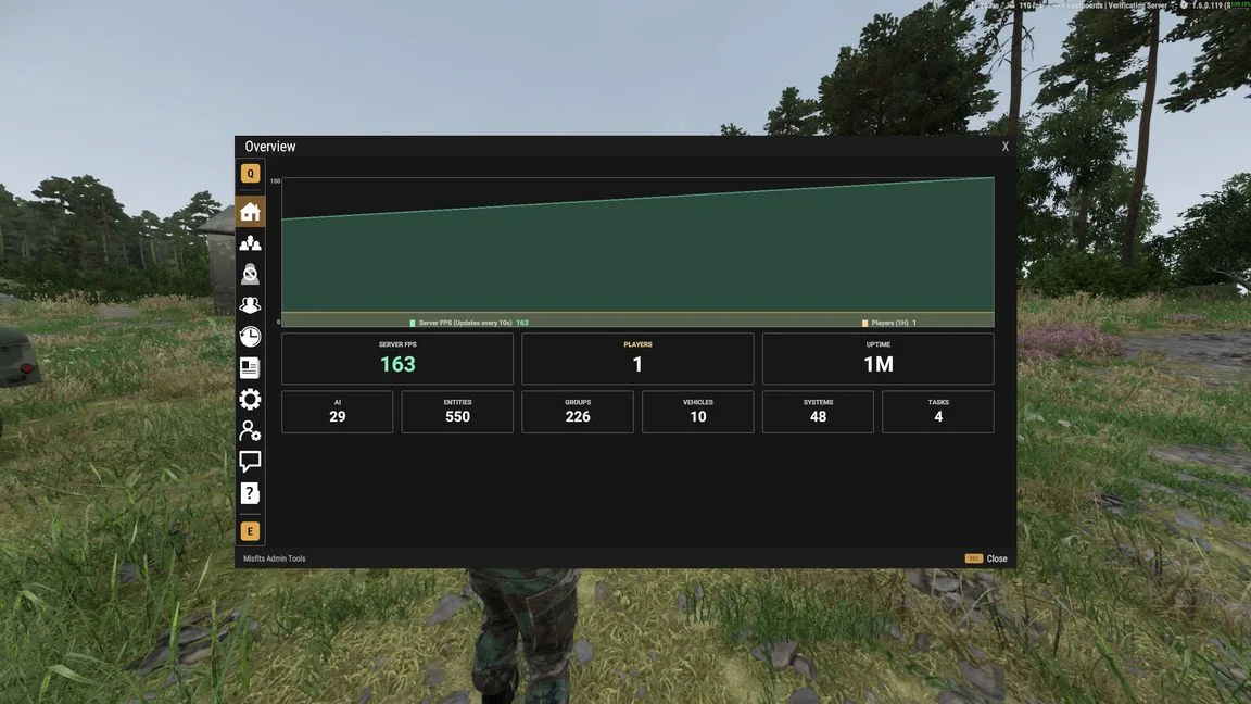 Misfits Admin Tools - Arma Reforger Server Administration
